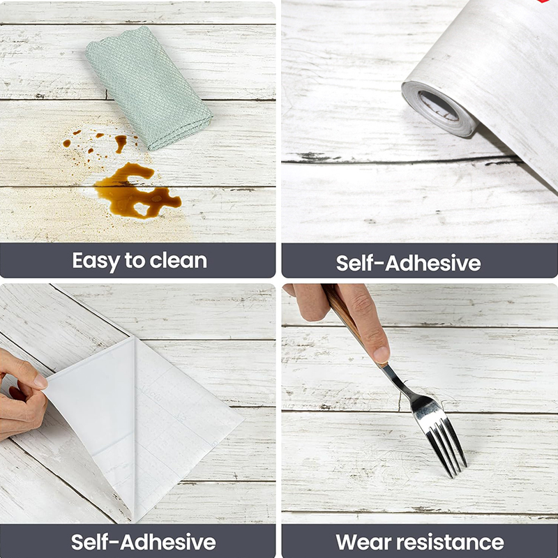 Biała tapeta w stylu retro, im – Woodworking Wallpaper recenzja i cena